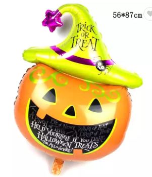 Jack Trick or Treat Pumpkin Super Shape Mylar Balloon
